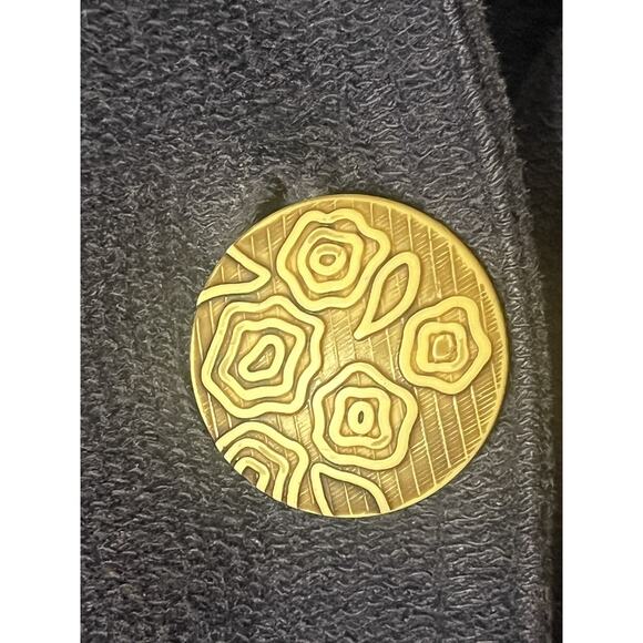 Vintage Long Cotton Duster Coat Cardigan Women’s Medium Large Blue Relaxed - Picture 5 of 11